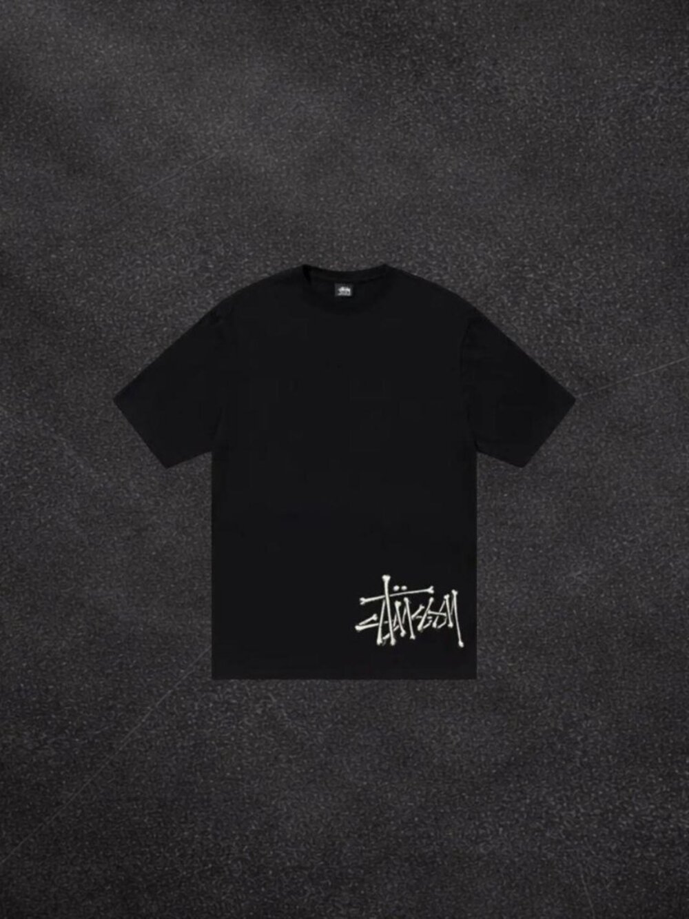 Stüssy Bones Stock Tee Black Size M